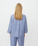 Jurelle 3/4 Sleeve Linen Shirt - Stonewash