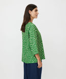 Katacia 3/4 Sleeve Print Blouse - Mint Green