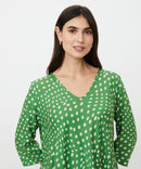 Katacia 3/4 Sleeve Print Blouse - Mint Green