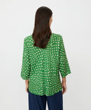 Katacia 3/4 Sleeve Print Blouse - Mint Green