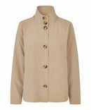 Tynna High Neck Coat - Incense