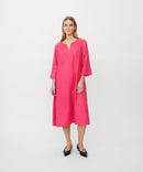 Nasya 3/4 Sleeve Dress - Carmine