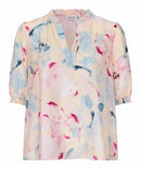 Danessa Short Sleeve Print Top - Primrose