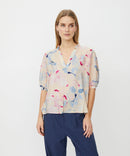 Danessa Short Sleeve Print Top - Primrose