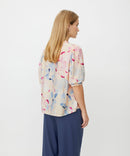 Danessa Short Sleeve Print Top - Primrose