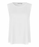 Elisa Sleeveless T-Shirt - White