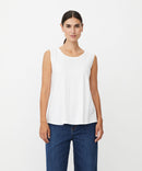 Elisa Sleeveless T-Shirt - White