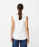 Elisa Sleeveless T-Shirt - White