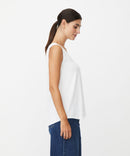 Elisa Sleeveless T-Shirt - White