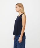 Elisa Sleeveless T-Shirt - Navy