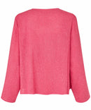 Julitta Long Sleeve Jacket - Carmine