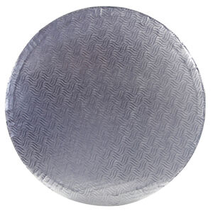 Silver 25cm Round Cake Board