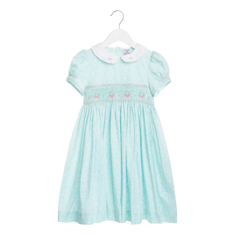 Matilda Dress - Aqua Floral