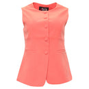 Melody Waistcoat - Coral