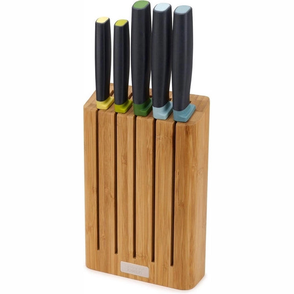 Elevate Knives 5-Piece Knife Set with Bamboo Block