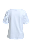 Placement Print T-Shirt - White