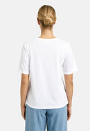 Placement Print T-Shirt - White