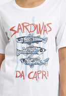 Placement Print T-Shirt - White