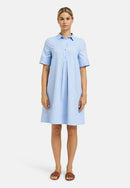 Short Sleeve Shirt Dress - Ocean Print