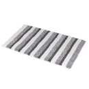 Milton Stripe Bath Mat - Grey