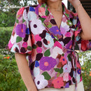 Morgan Wrap Top - Pink