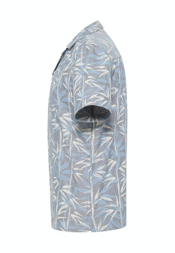 Collin All Over Print Shirt - Bambus/aop Blue