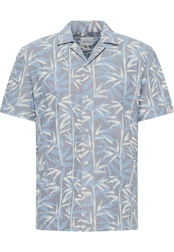 Collin All Over Print Shirt - Bambus/aop Blue
