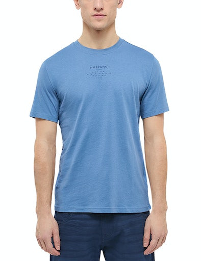 Alex C Print T-Shirt - Moonlight Blue