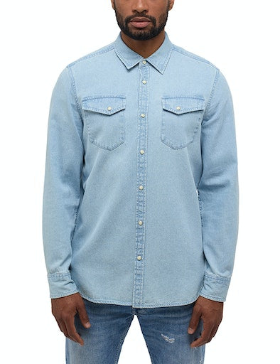 Clemens Denim Shirt - Denim Blue