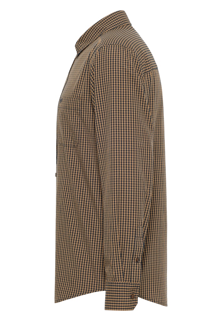 Clemens Gingham LongSleeve Shirt - Blue Otter Check