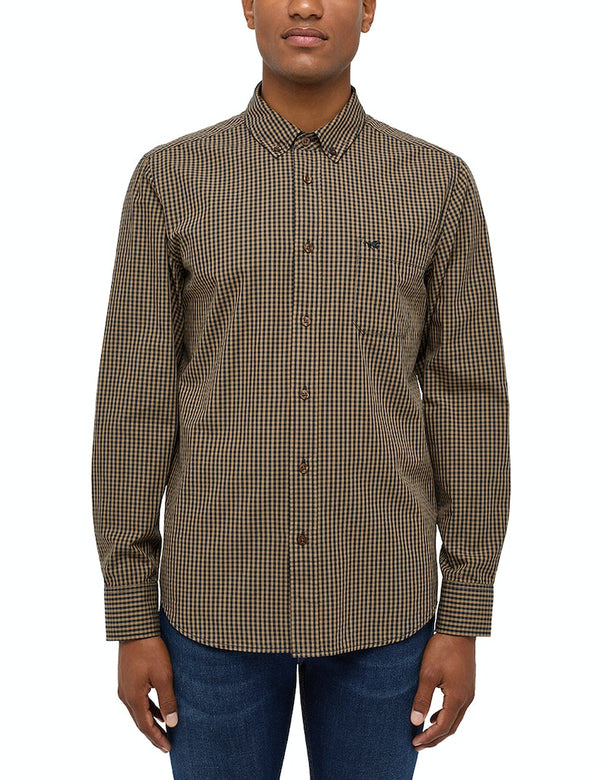 Clemens Gingham LongSleeve Shirt - Blue Otter Check