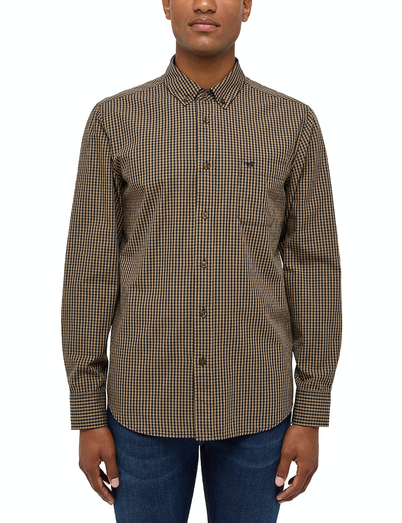 Clemens Gingham LongSleeve Shirt - Blue Otter Check