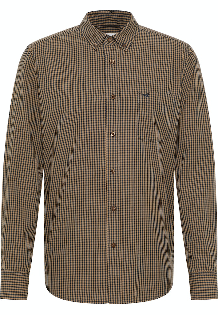 Clemens Gingham LongSleeve Shirt - Blue Otter Check