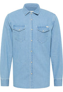 Duver Long Sleeve Shirt - Denim Blue