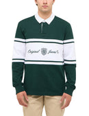 Portis Stripe Rugby Sweatshirt - Pine Grove