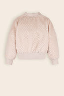 Furry Bomber Jacket - Pearled Ivory