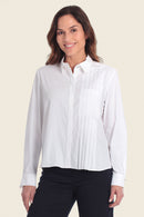 Spring Paradise Pleat Blouse - White