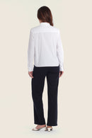 Spring Paradise Pleat Blouse - White