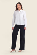 Spring Paradise Pleat Blouse - White