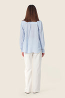 Coral Lagoon Blouse - Blue Cloud