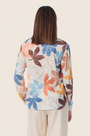 Coral Lagoon Floral Blouse - Beige Elm Tree