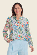 Summer Vibes Print Blouse - Holiday Print