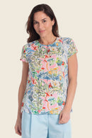 Summer Vibes Print Blouse - Holiday Print