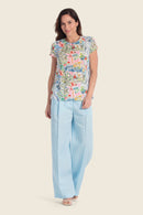 Summer Vibes Print Blouse - Holiday Print