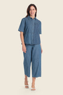 Summer Vibes Denim Blouse - Blue Medium Denim