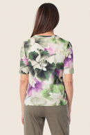 Spring Paradise Print T-Shirt - Green Jade
