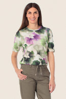 Spring Paradise Print T-Shirt - Green Jade