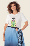 Spring Paradise Print T-Shirt - White & Off White