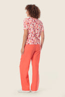 Coral Lagoon Printed T-Shirt - Pink Flamingo