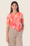 Coral Lagoon Printed T-Shirt - Burnt Orange